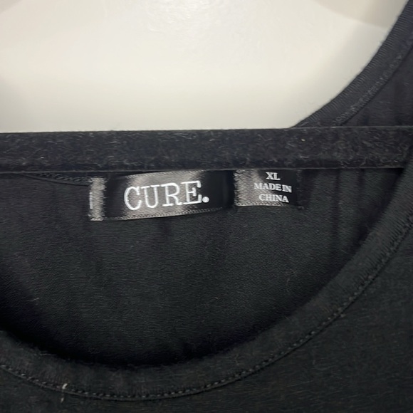 CURE. BLACK SLEEVELESS MIDI DRESS - Picture 3 of 5